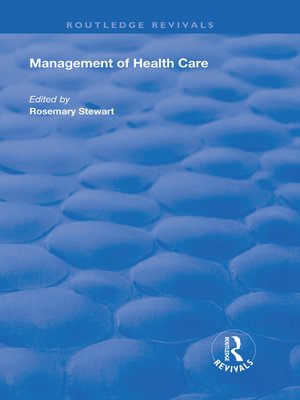 cover image of Management of Healthcare